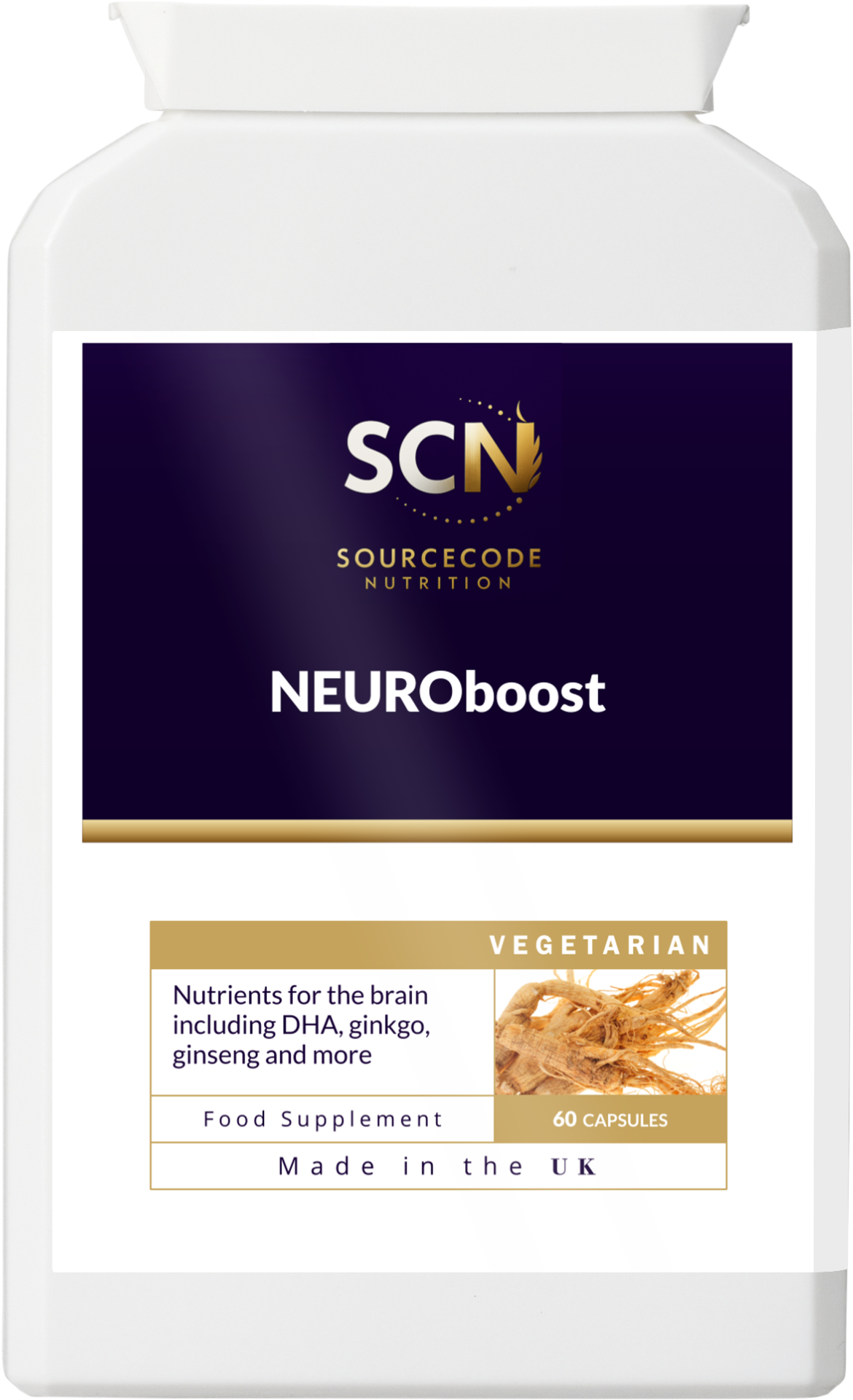 NEUROboost bottle — SourceCode Nutrition’s nootropic supplement for focus and memory